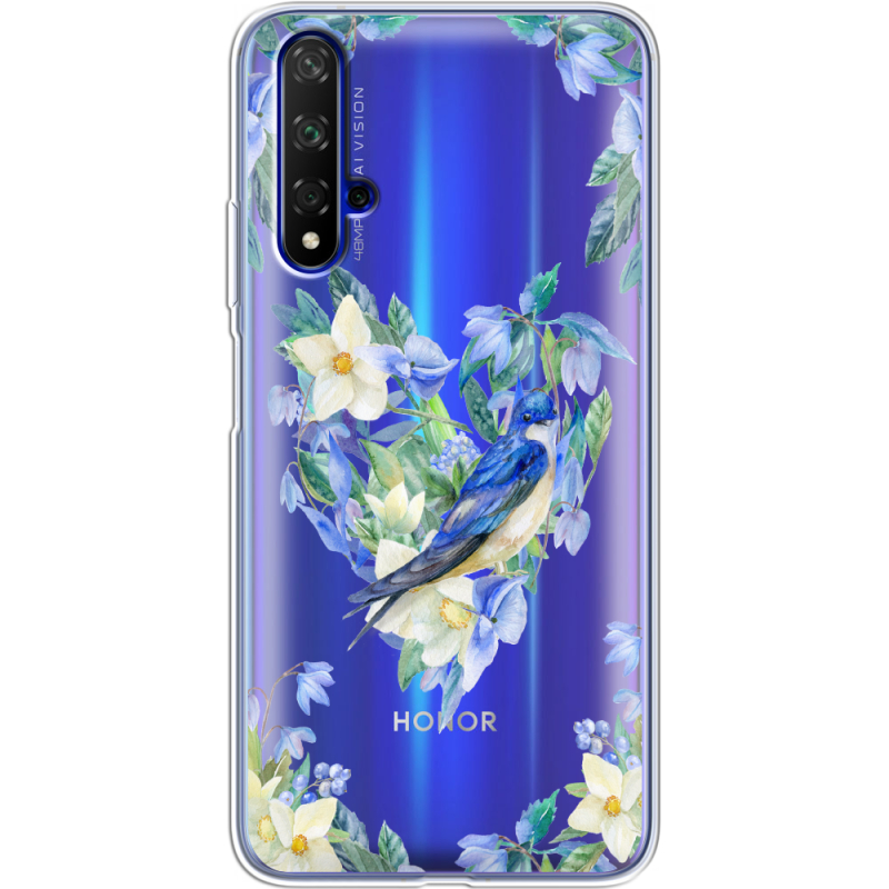 Прозрачный чехол Uprint Honor 20 Spring Bird