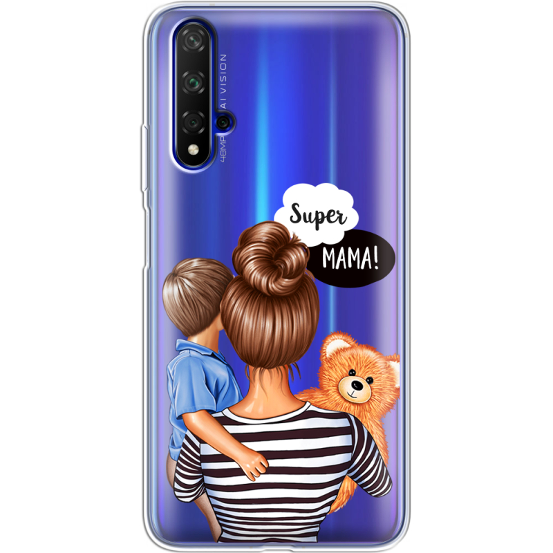 Прозрачный чехол Uprint Honor 20 Super Mama and Son