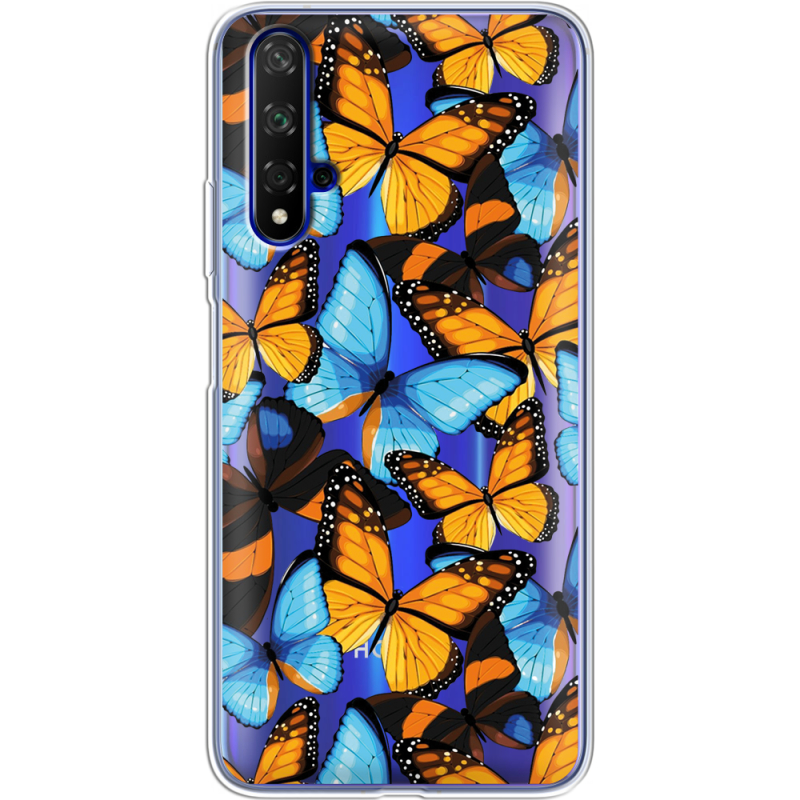 Прозрачный чехол Uprint Honor 20 Butterfly Morpho