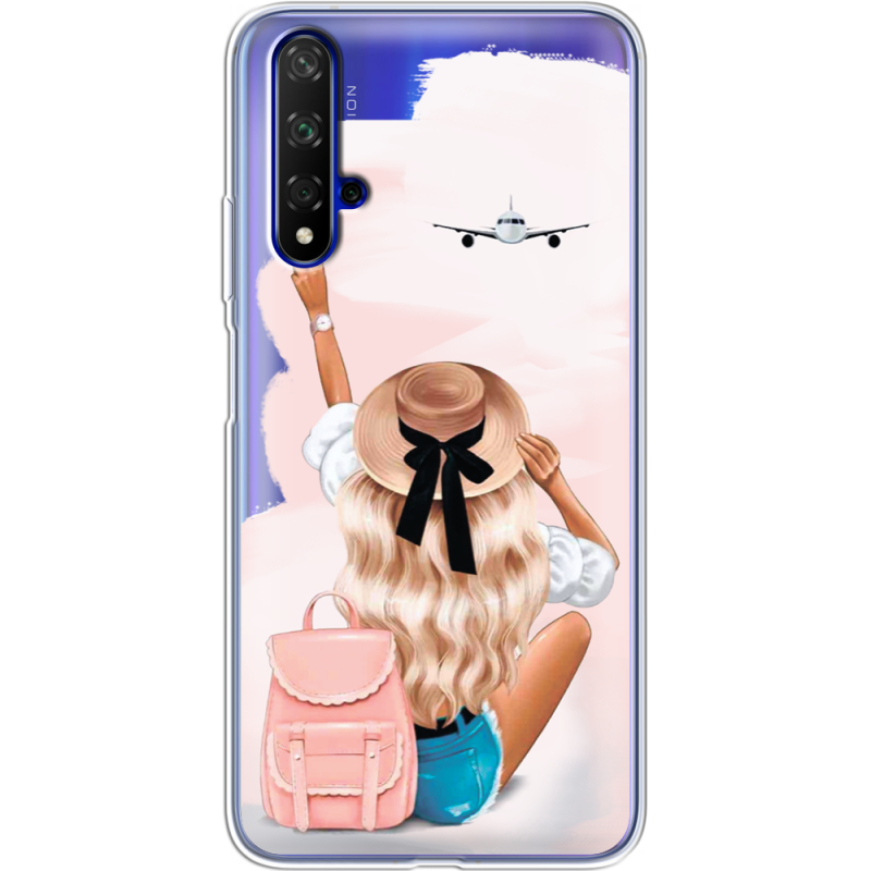 Прозрачный чехол Uprint Honor 20 Travel Girl