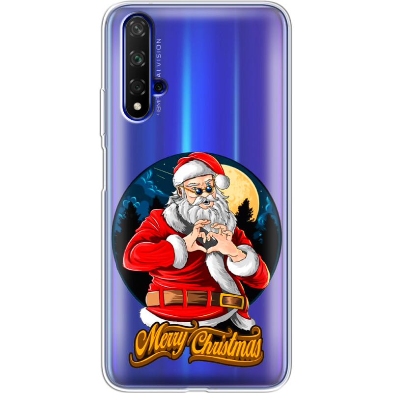 Прозрачный чехол Uprint Honor 20 Cool Santa