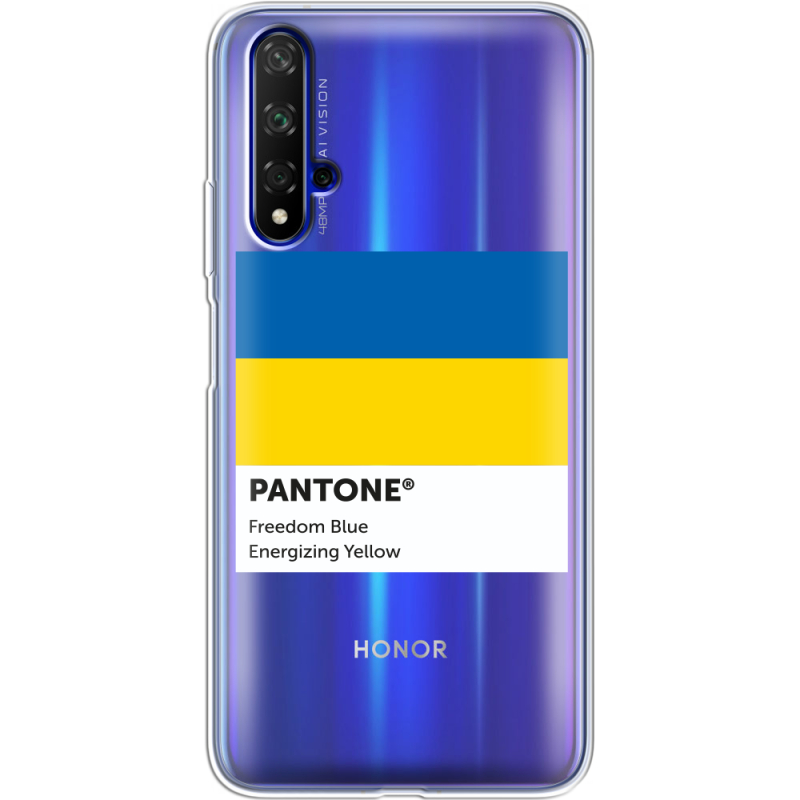 Прозрачный чехол Uprint Honor 20 Pantone вільний синій