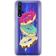 Прозрачный чехол Uprint Honor 20 Donuts