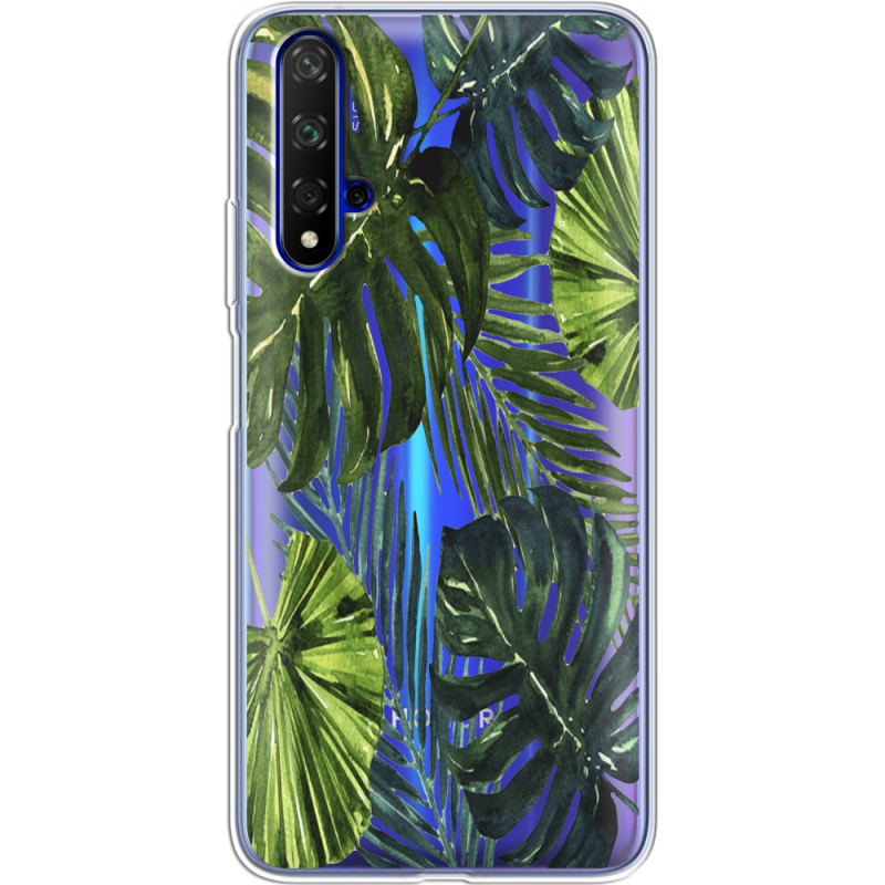 Прозрачный чехол Uprint Honor 20 Palm Tree