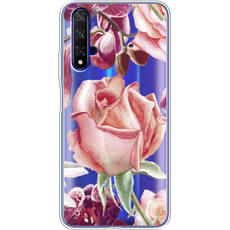 Прозрачный чехол Uprint Honor 20 Rose