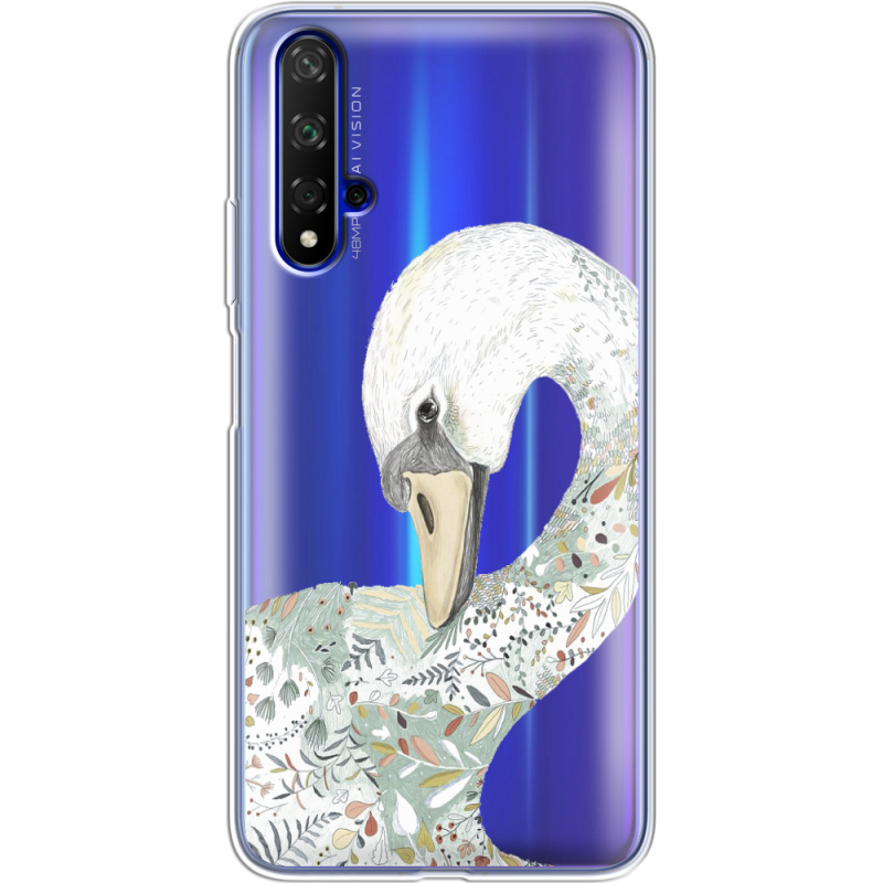 Прозрачный чехол Uprint Honor 20 Swan