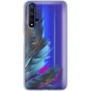 Прозрачный чехол Uprint Honor 20 Feathers