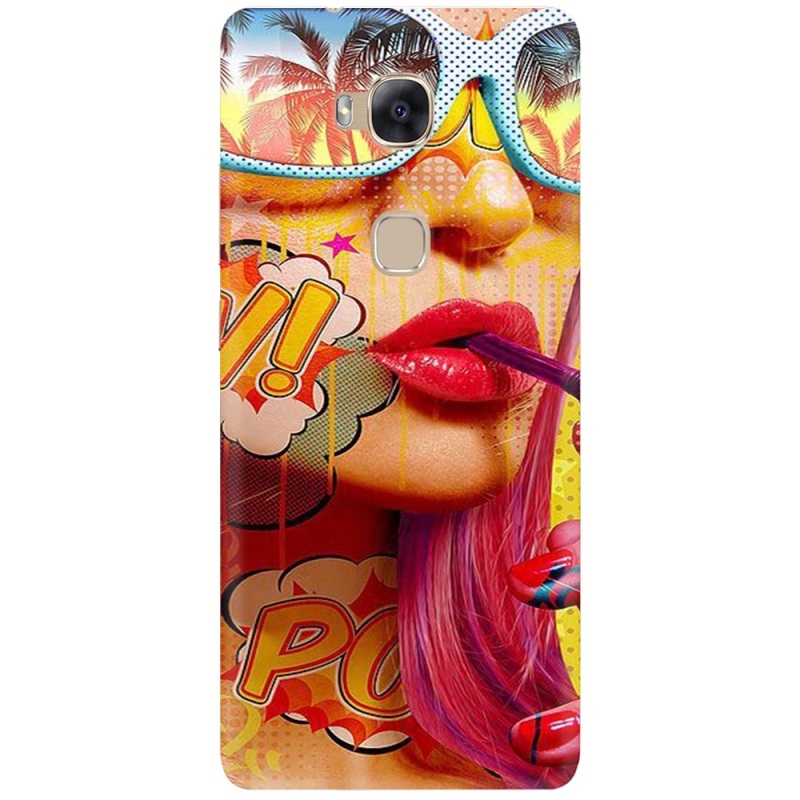 Чехол Uprint Huawei GR5 Yellow Girl Pop Art