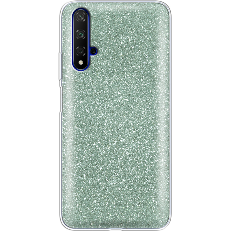 Чехол с блёстками Honor 20 Зеленый