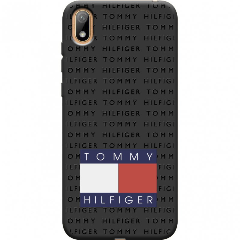 Черный чехол Uprint Huawei Y5 2019 Tommy Print