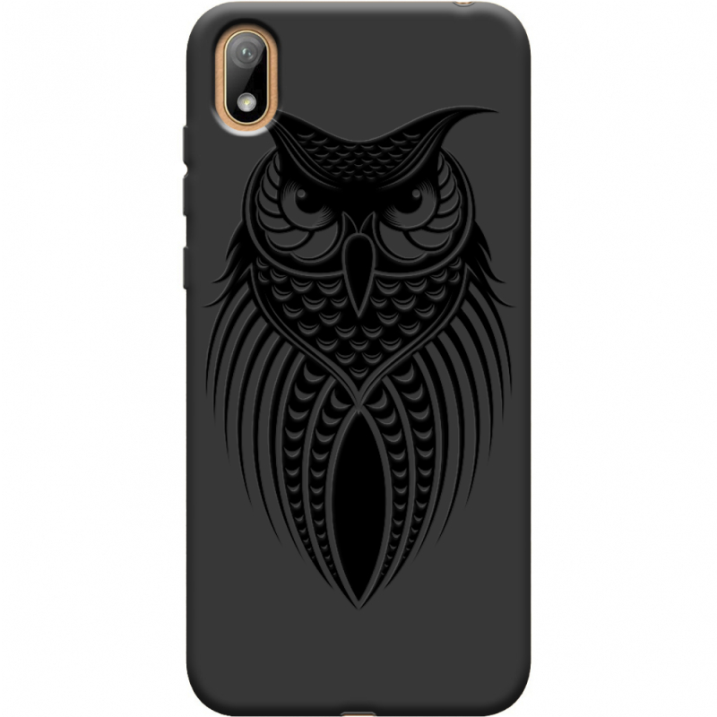 Черный чехол Uprint Huawei Y5 2019 Owl