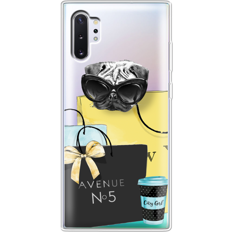 Прозрачный чехол Uprint Samsung N975 Galaxy Note 10 Plus Fashion Pug