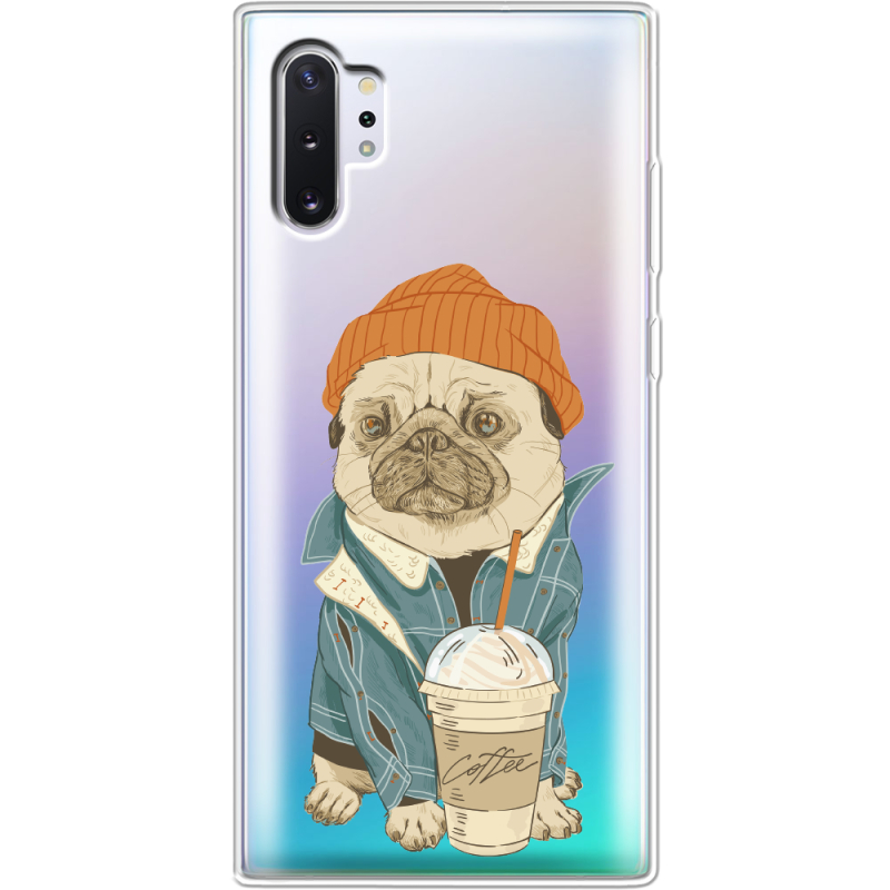 Прозрачный чехол Uprint Samsung N975 Galaxy Note 10 Plus Dog Coffeeman