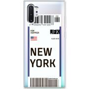 Прозрачный чехол Uprint Samsung N975 Galaxy Note 10 Plus Ticket New York