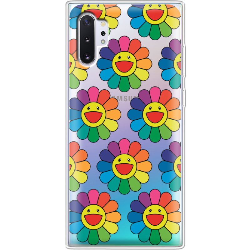 Прозрачный чехол Uprint Samsung N975 Galaxy Note 10 Plus Hippie Flowers