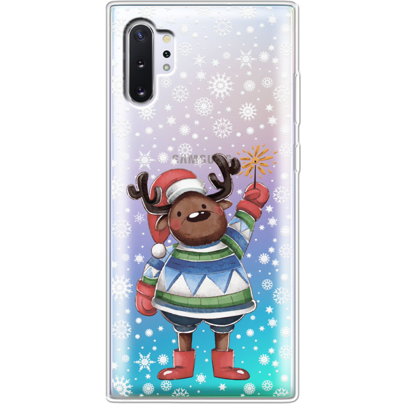 Прозрачный чехол Uprint Samsung N975 Galaxy Note 10 Plus Christmas Deer with Snow