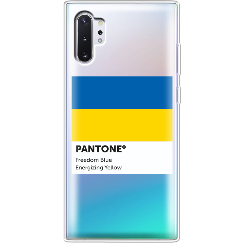 Прозрачный чехол Uprint Samsung N975 Galaxy Note 10 Plus Pantone вільний синій