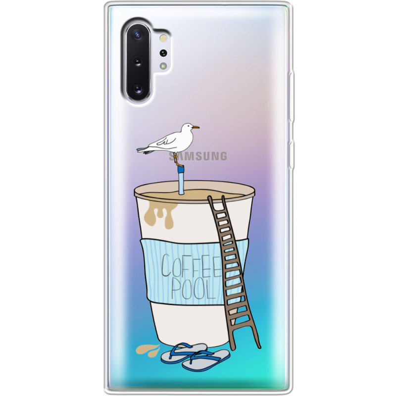 Прозрачный чехол Uprint Samsung N975 Galaxy Note 10 Plus Segull in Cofee Pool