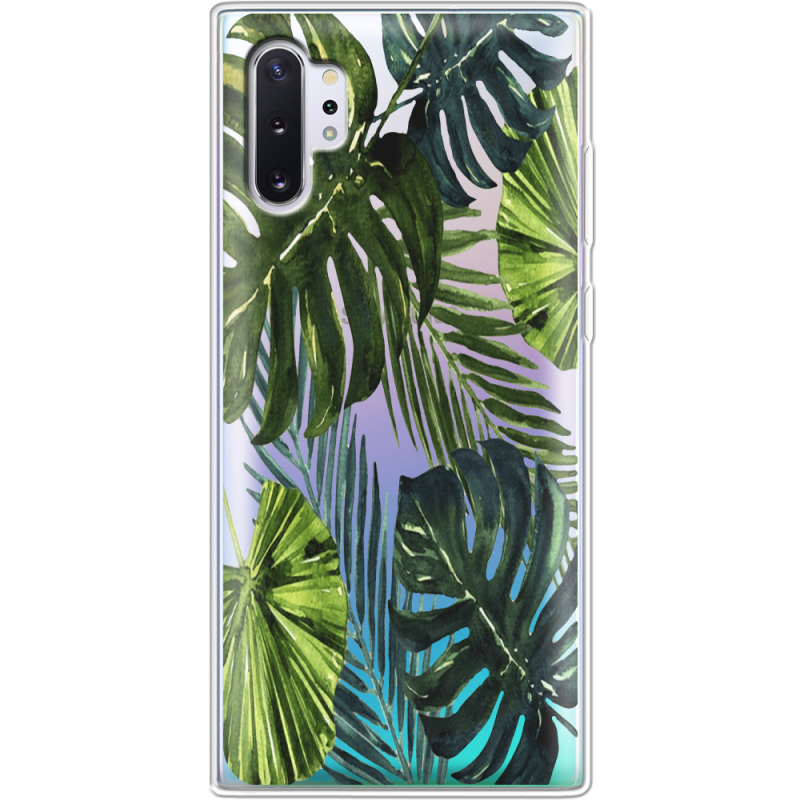 Прозрачный чехол Uprint Samsung N975 Galaxy Note 10 Plus Palm Tree