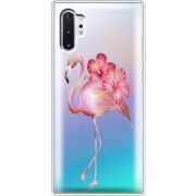 Прозрачный чехол Uprint Samsung N975 Galaxy Note 10 Plus Floral Flamingo