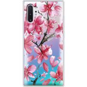 Прозрачный чехол Uprint Samsung N975 Galaxy Note 10 Plus Pink Magnolia