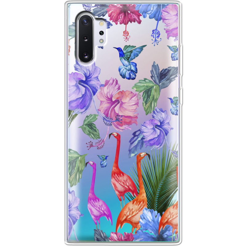 Прозрачный чехол Uprint Samsung N975 Galaxy Note 10 Plus Flamingo