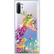 Прозрачный чехол Uprint Samsung N975 Galaxy Note 10 Plus Colorful Giraffe
