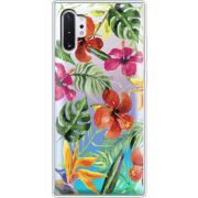 Прозрачный чехол Uprint Samsung N975 Galaxy Note 10 Plus Tropical Flowers
