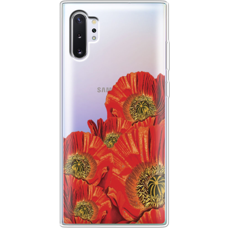 Прозрачный чехол Uprint Samsung N975 Galaxy Note 10 Plus Red Poppies