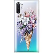 Чехол со стразами Samsung N975 Galaxy Note 10 Plus Ice Cream Flowers