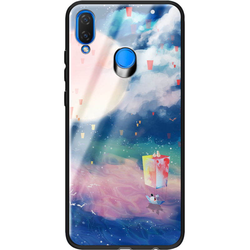 Защитный чехол BoxFace Glossy Panel Huawei P Smart Plus Dreamy Clouds