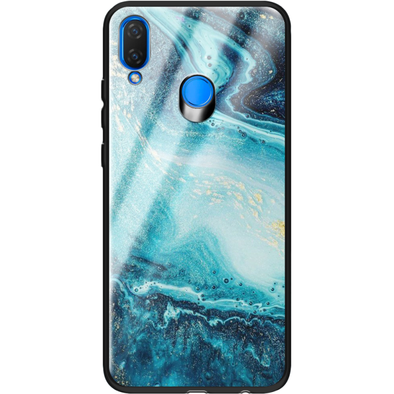 Защитный чехол BoxFace Glossy Panel Huawei P Smart Plus Blue Marble