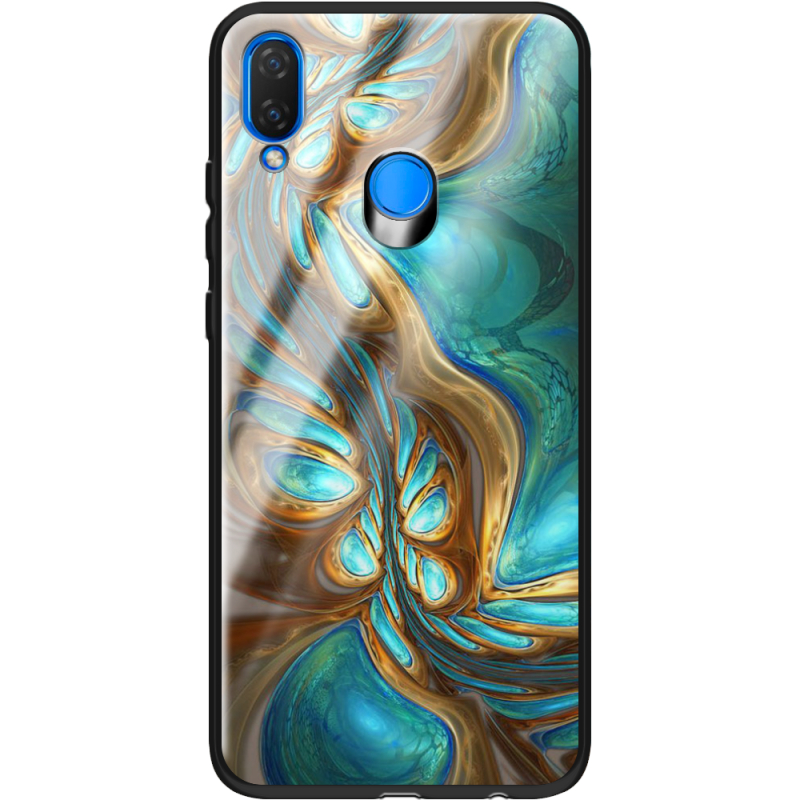 Защитный чехол BoxFace Glossy Panel Huawei P Smart Plus Blue Abstraction