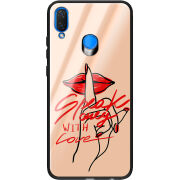 Защитный чехол BoxFace Glossy Panel Huawei P Smart Plus Speak Only Whith Love