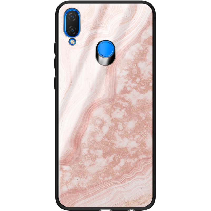 Защитный чехол BoxFace Glossy Panel Huawei P Smart Plus Pink Marble