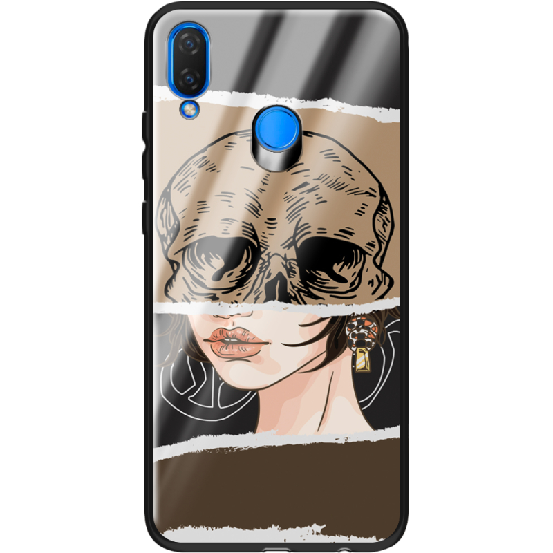 Защитный чехол BoxFace Glossy Panel Huawei P Smart Plus Skull-Girl