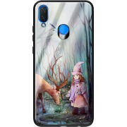 Защитный чехол BoxFace Glossy Panel Huawei P Smart Plus Girl And Deer