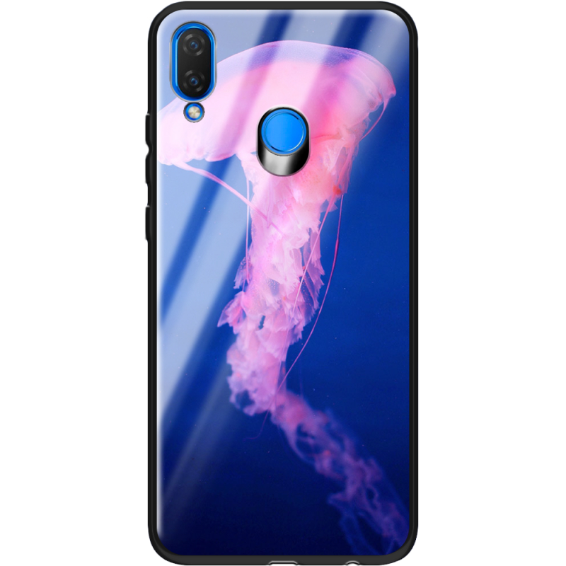 Защитный чехол BoxFace Glossy Panel Huawei P Smart Plus Jellyfish