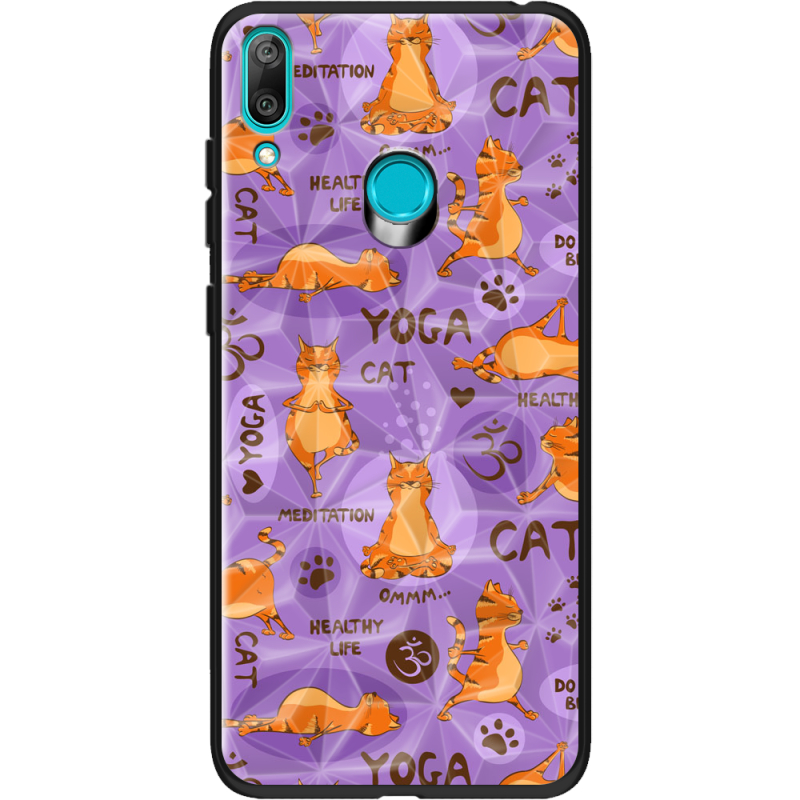 Чехол Prizma Uprint Huawei Y7 2019 Yoga Cat