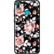 Чехол Prizma Uprint Huawei Y7 2019 Roses on Black