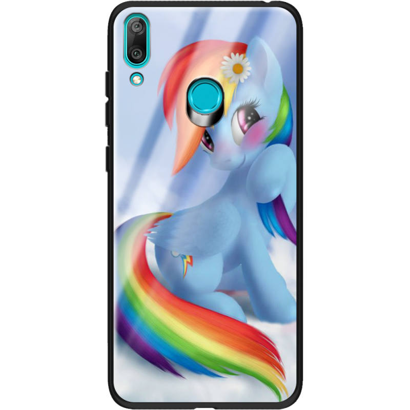 Защитный чехол BoxFace Glossy Panel Huawei Y7 2019 My Little Pony Rainbow Dash