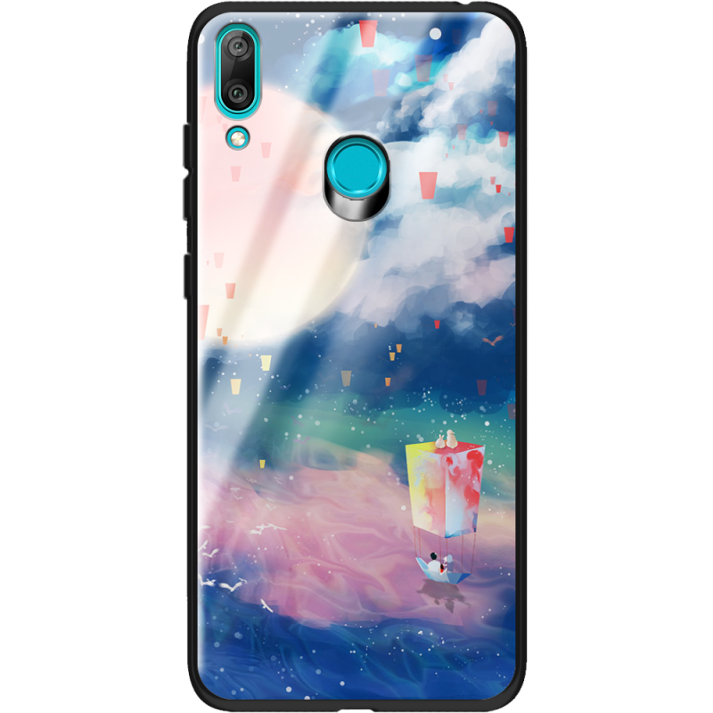 Защитный чехол BoxFace Glossy Panel Huawei Y7 2019 Dreamy Clouds