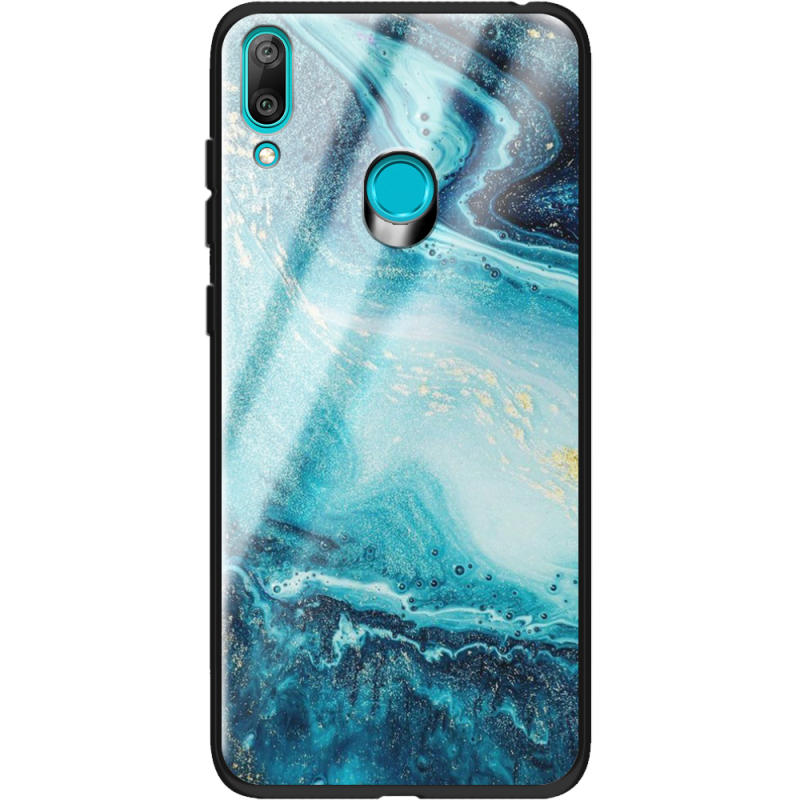 Защитный чехол BoxFace Glossy Panel Huawei Y7 2019 Blue Marble