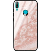 Защитный чехол BoxFace Glossy Panel Huawei Y7 2019 Pink Marble