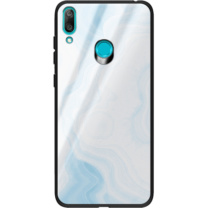 Защитный чехол BoxFace Glossy Panel Huawei Y7 2019 Light Marble