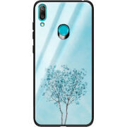 Защитный чехол BoxFace Glossy Panel Huawei Y7 2019 Blue Tree