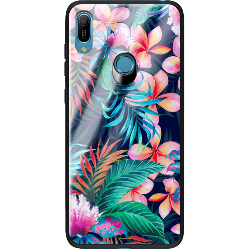Защитный чехол BoxFace Glossy Panel Huawei Y6 Prime 2019 Exotic Flowers