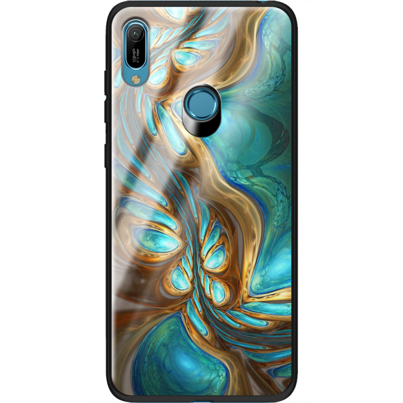 Защитный чехол BoxFace Glossy Panel Huawei Y6 Prime 2019 Blue Abstraction
