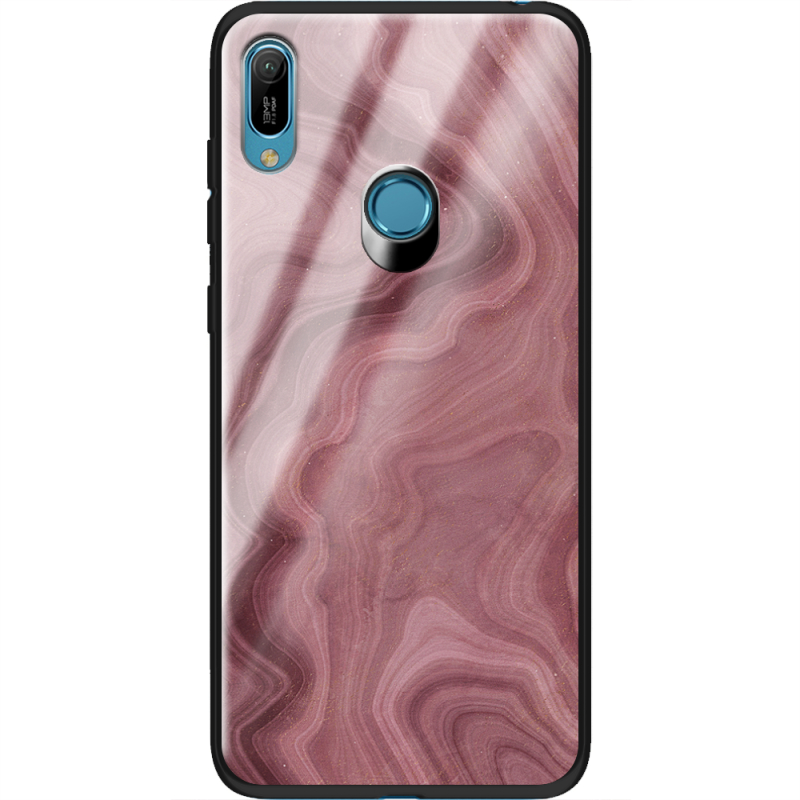 Защитный чехол BoxFace Glossy Panel Huawei Y6 Prime 2019 DarkRed Marble