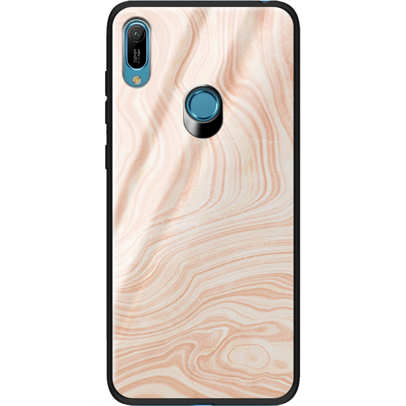 Защитный чехол BoxFace Glossy Panel Huawei Y6 Prime 2019 Delicate Marble